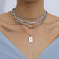 Jewelry Simple Twist Chain Geometric Necklace Personality Snake Bone Chain Queen Portrait Pendant Necklace