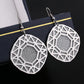 Original single jewelry exaggerated double-layer swing bird's nest frosted earrings earrings