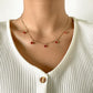 Jewelry Fashion Sweet Cool Diamond Pendant Necklace Retro Simple Metal Chain Clavicle Necklace