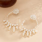 Jewelry Temperament Retro Xiaoxiang Imitation Pearl Earrings Niche Design Beaded Metal Earrings