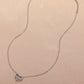 Ins simple zircon love pendant necklace retro fashion hollow peach heart collarbone chain temperament necklace female