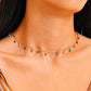 Jewelry Fashion Sunflower Gemstone Handmade Trend Simple Ladies Necklace