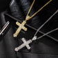 Hip Hop Cross Necklace Personality Trend Diamond Pendant Jewelry