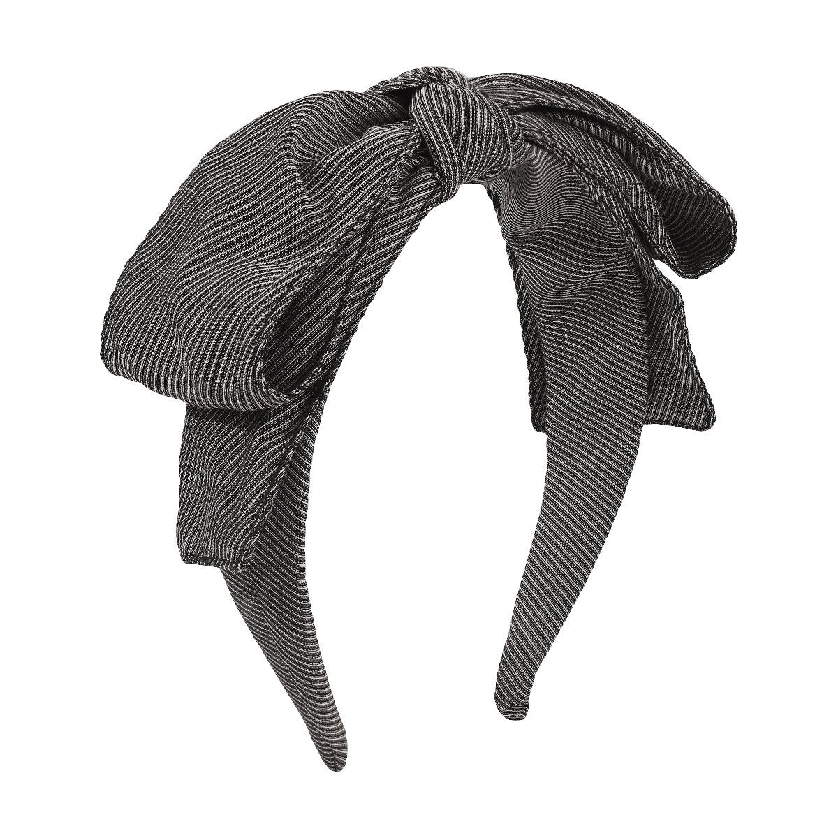 F4712 Jewelry Simple Gray Geometric Cross Bow Headband Retro Wide Brimmed Headband Women