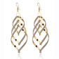 Direct Supply Earrings Exaggerated Retro Earrings Alloy Multi-layer Frosted Spiral Earrings