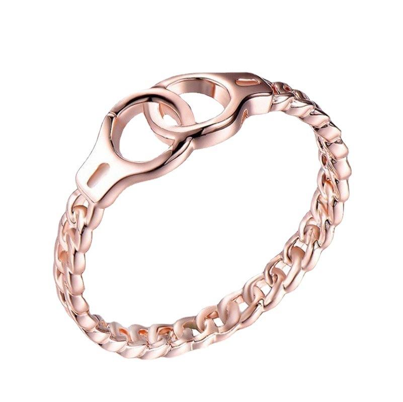 Creative Women's Handcuffs Personality Simple Ring Platinum Plated Women's Jewelry