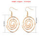 Jewelry Fashion Creative Hollow Round Swirl Earrings Women's Trendy Earrings