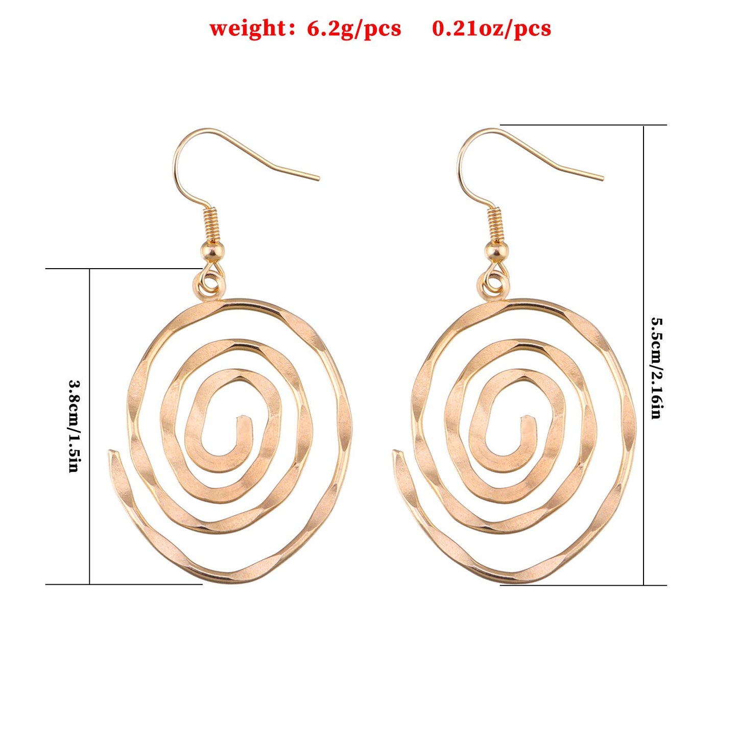 Jewelry Fashion Creative Hollow Round Swirl Earrings Women's Trendy Earrings
