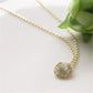 Popular jewelry exquisite round cake brushed plated clavicle chain supply