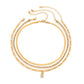 Jewelry Hip Hop Diamond Letter E Pendant Necklace Female Retro Metal Snake Bone Chain Necklace