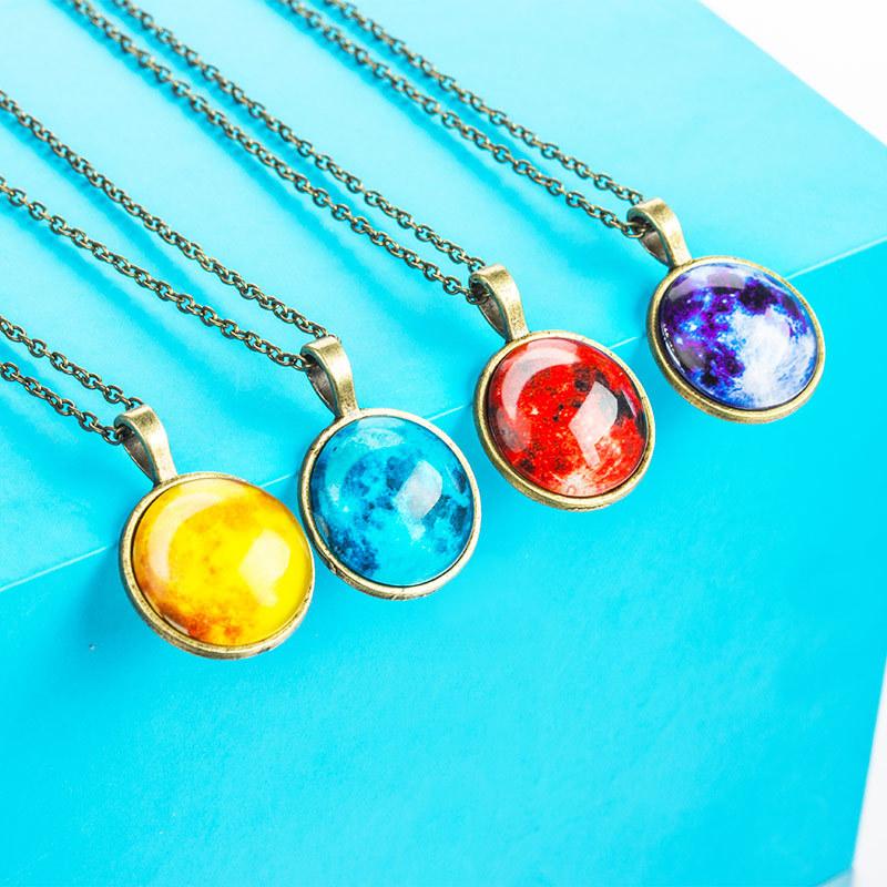 Luminous Necklace Female Harajuku Sweet Fresh Dreamy Star Necklace Temperament Sweater Chain