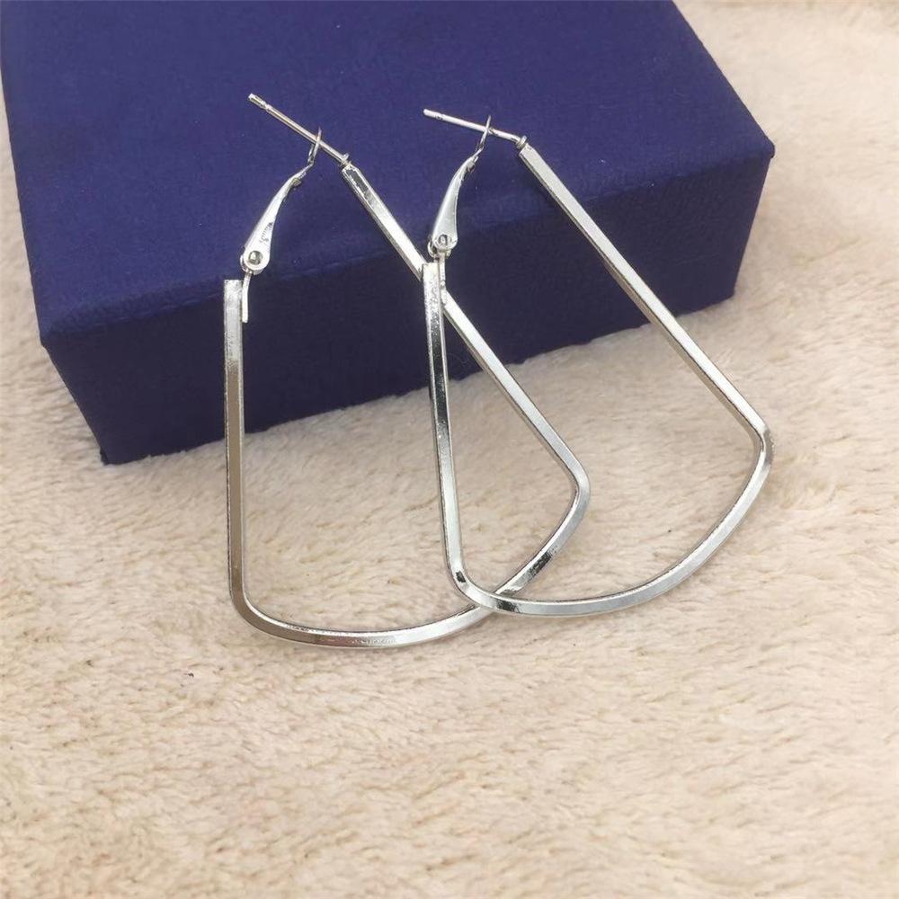 Fashion Exaggerated Water Drop Earrings Simple Geometric Earrings Female Ear Hanging Earrings