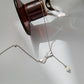 Diamond-encrusted pearl bow tassel necklace female niche design ins sexy clavicle chain simple light luxury net red