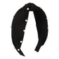 F486 fashion small fragrant nail beads pure color girl hair hoop age-reducing sweet geometric wide-brimmed knotted head hoop