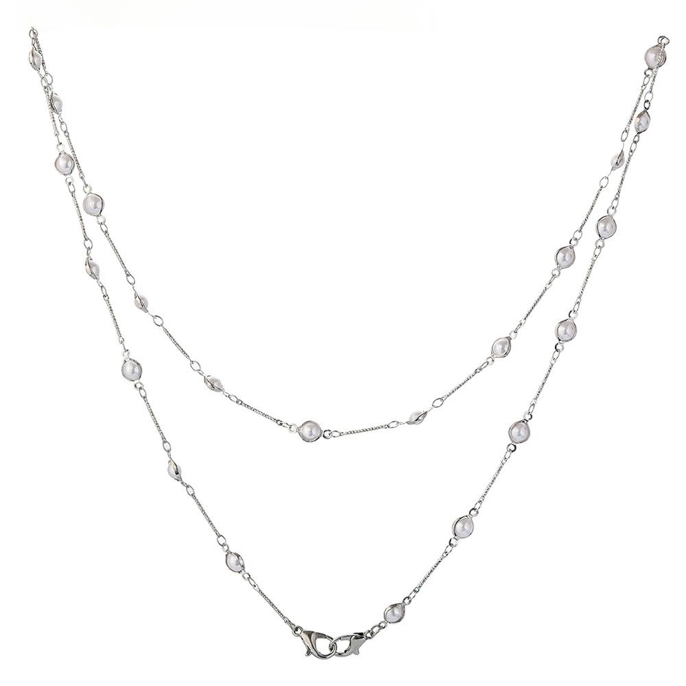 Mask anti-lost hanging chain temperament retro pearl handmade chain multi-purpose mask glasses chain sweater chain female