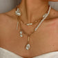 Jewelry Temperament Baroque Shaped Pearl Necklace Creative Irregular Chain Clavicle Necklace Female