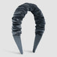 F4994 autumn and winter velvet folds simple headband French retro geometric net red high skull headband
