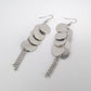 Punk Rock Ear Jewelry Exaggerated Earrings Disc Tassel Earrings Versatile Clothing Accessories