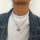 N924 Personality Chain Necklace Geometric Simple Love Pendant Necklace Fashion Temperament Diamond Necklace Women