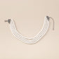 N1536 French Elegant Necklace Pearl Temperament Light Luxury Necklace Fashion Dinner Party Necklace