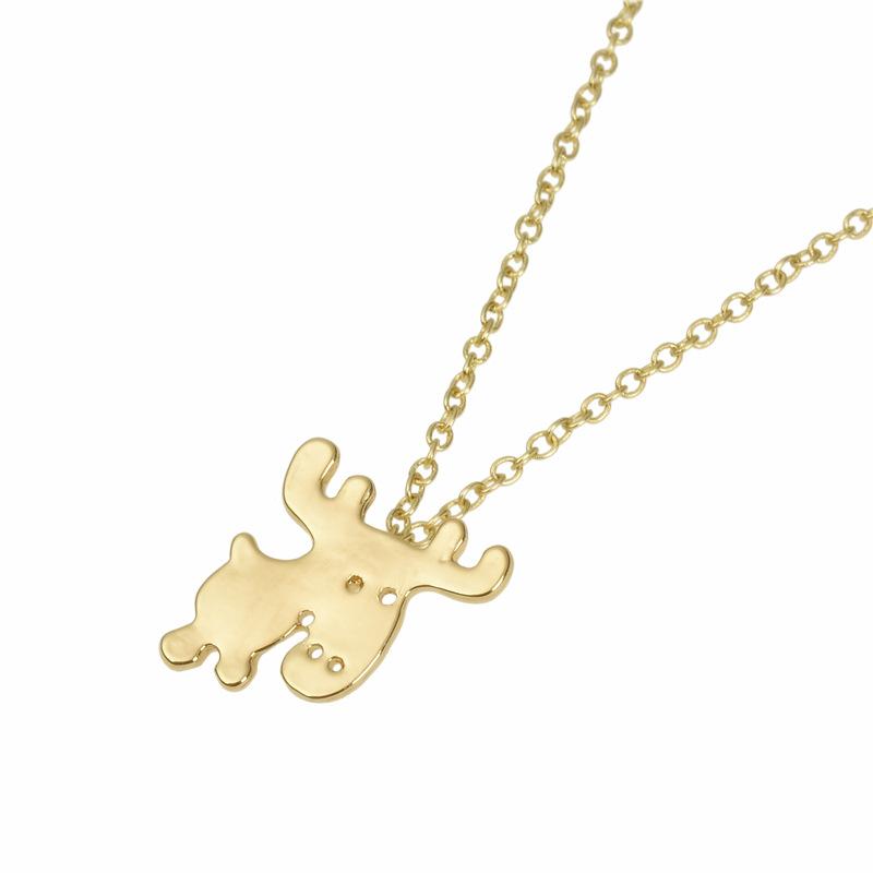 Wholesale Moose Pendant Necklace Fawn Delicate Clavicle Chain Necklace