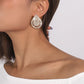 E1916 Jewelry Water Drop Shape Full Diamond Small Fragrance Personalized Earrings Creative Smile Face Hollow Earrings