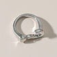 Ins cold creative opening question mark ring niche design simple net red personality index finger ring female