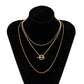 Jewelry simple and versatile thin snake bone chain necklace female retro fashion peach heart-shaped ot buckle necklace
