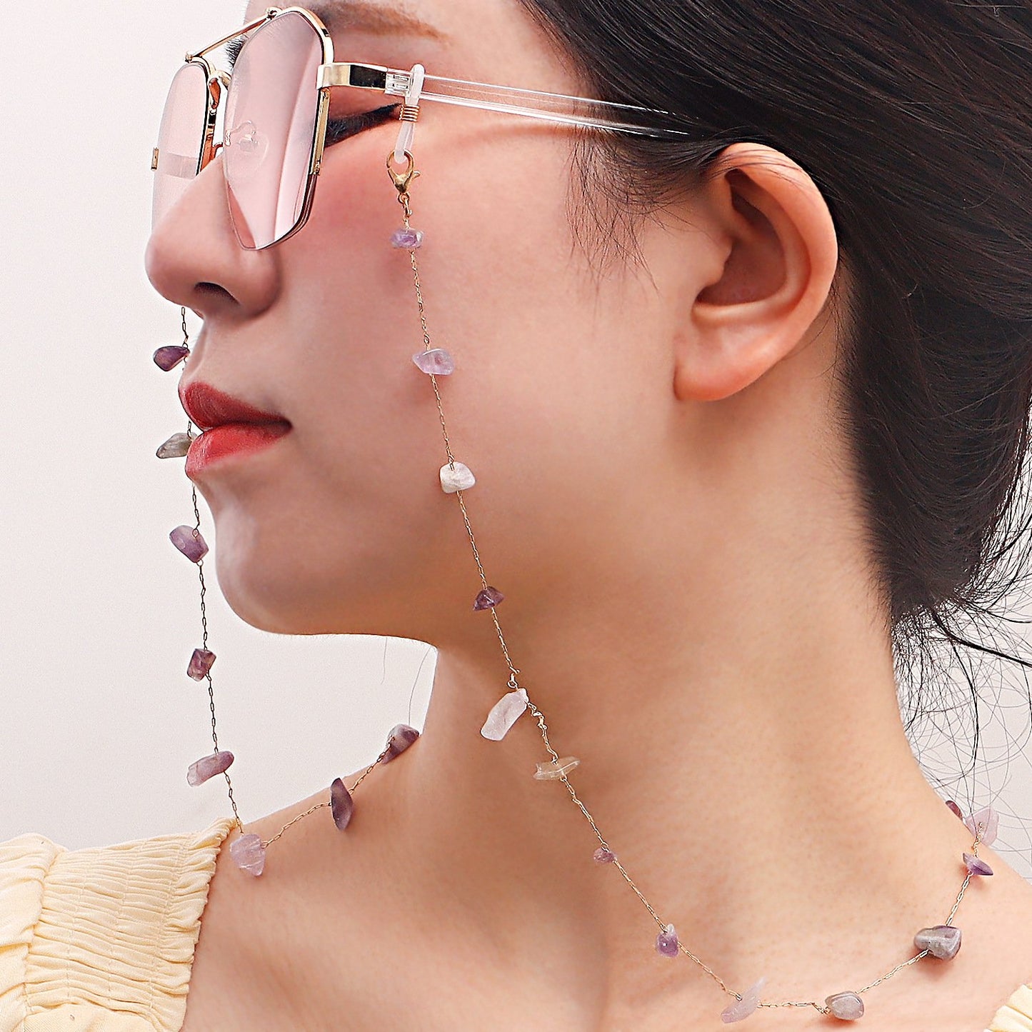 Mask hanging chain glasses hanging chain gravel glasses chain mask chain chain glasses hanging rope