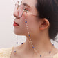 Jewelry mask hanging chain glasses hanging chain imitation pearl glasses chain devil's eye mask chain