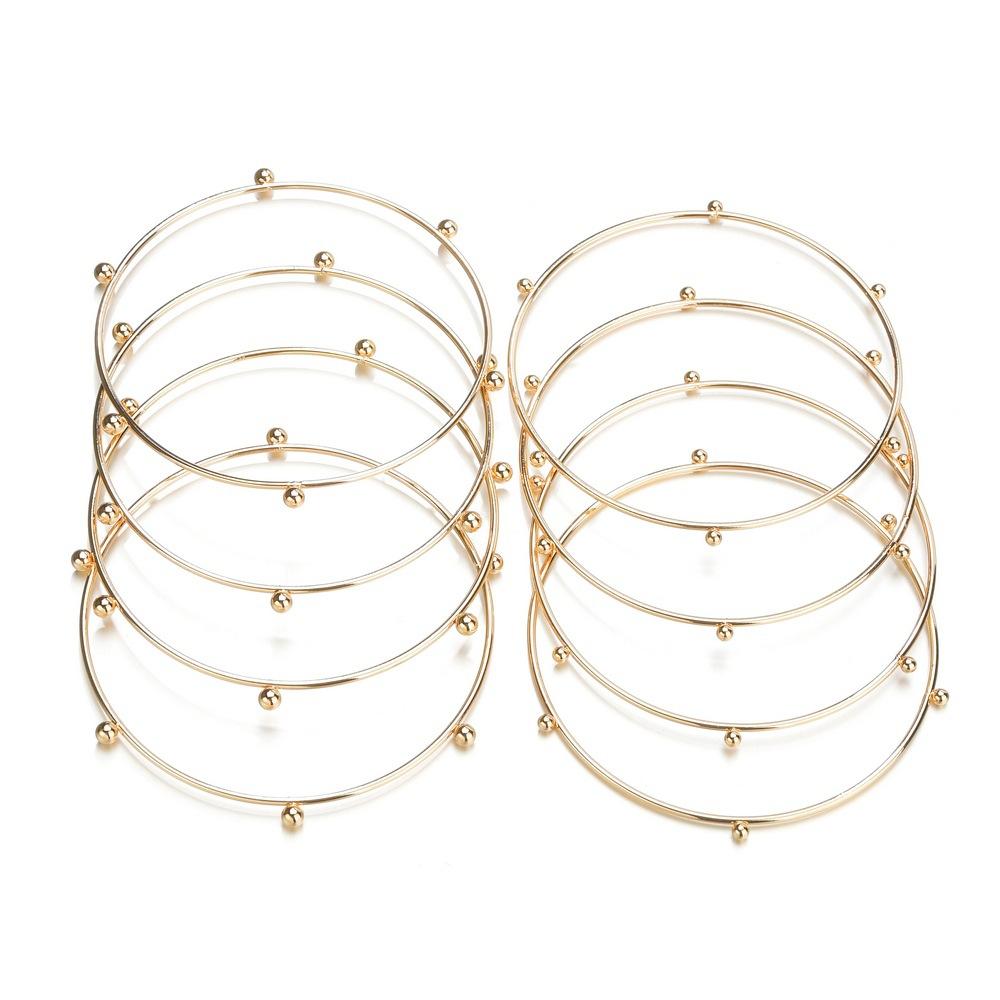 Bohemia 8-Piece Bracelet Fashion Plating KC Gold Bracelet Ladies Jewelry Breakout