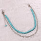 Jewelry natural blue turquoise hip-hop pants chain bouncing disco trend personality fashion jewelry