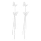 E1472 Long Tassel Fairy Earrings Hollow Butterfly Personality Creative Earrings Retro Exaggerated Earrings