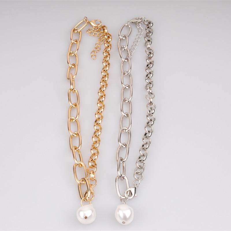 Jewelry Temperament Versatile Single Layer Necklace Simple Baroque Irregular Shaped Pearl Necklace Female