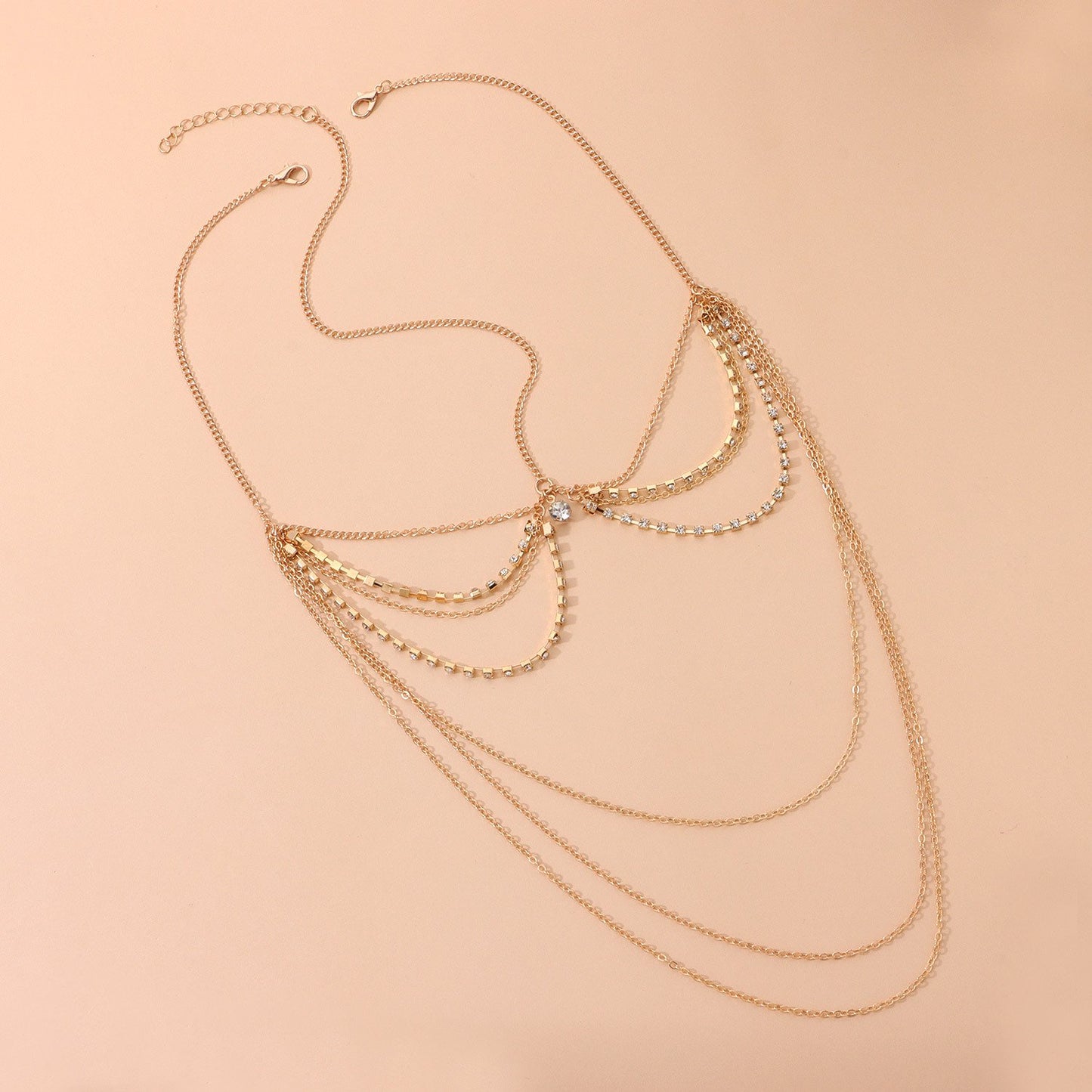 Jewelry Fashion Fashion Hair Accessories Rhinestone Chain Jewelry Fashion Simple Hair Accessories