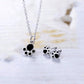 Jewelry Cute Cartoon Pendant Earring Necklace Set Female Cat Dog Claw Ear Stud Animal Accessories