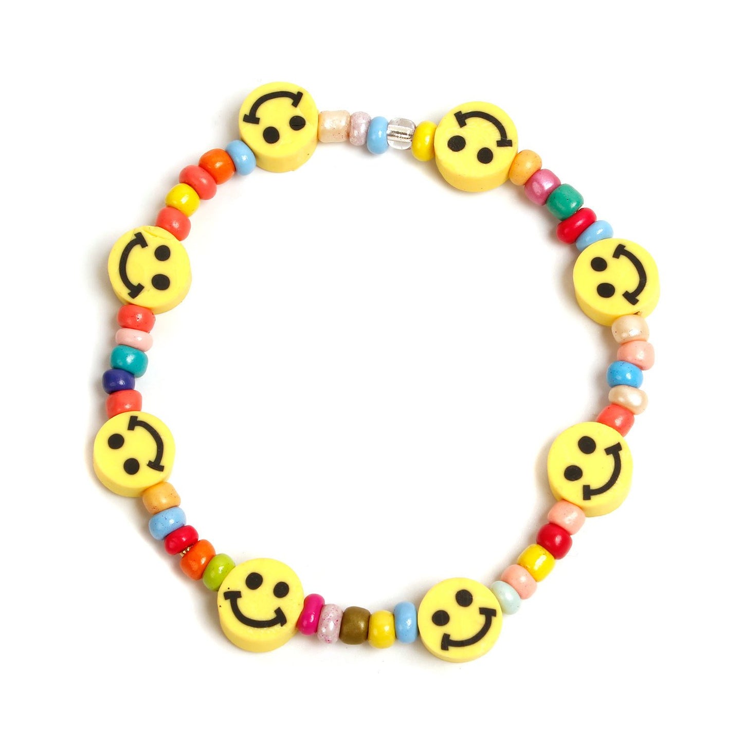 Jewelry Cartoon Smiley Rice Bead Bracelet Female Color Handmade Beaded Bohemian Jewelry Bracelet