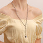 Jewelry trendy brand long hip-hop prickly thorn chain yin-yang gossip necklace female ins niche design