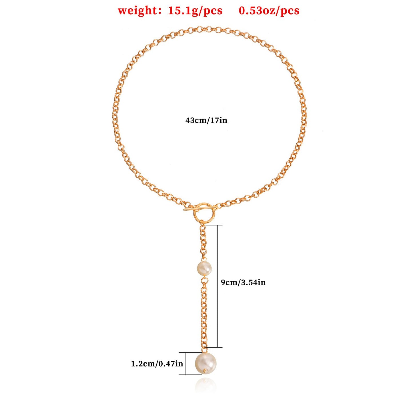 Jewelry Simple Long Section Tassel Imitation Pearl Pendant Necklace Necklace Female Ins Niche Design