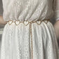 Jewelry simple hollow heart size peach heart waist decoration cold hip-hop pants chain waist chain