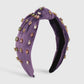 F4689 Jewelry fabric knotted water drop color diamond wide-brimmed headband Mori girl small fresh headband
