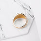 Jewelry Fashion Simple Round Oil Drip Ring Personality Men's Trend Hip Hop Ring