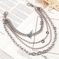 Hip-hop punk fashion metal waist chain personality popular multi-layer jeans chain ins