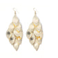 Long Oval Eye Earrings Fashion Metal Earrings Sequin Ear Jewelry