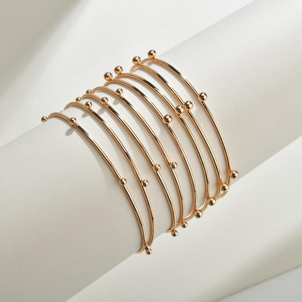 Bohemia 8-Piece Bracelet Fashion Plating KC Gold Bracelet Ladies Jewelry Breakout