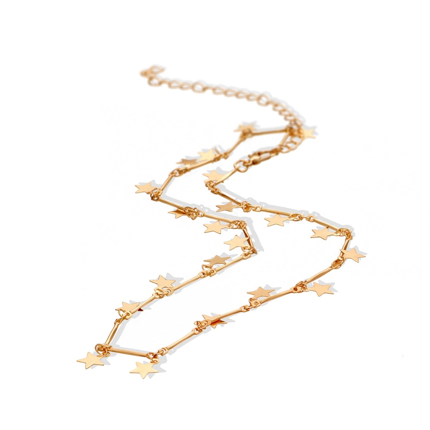 Jewelry Fashion Fashion High Gloss Pentagram Sequin Ladies Necklace