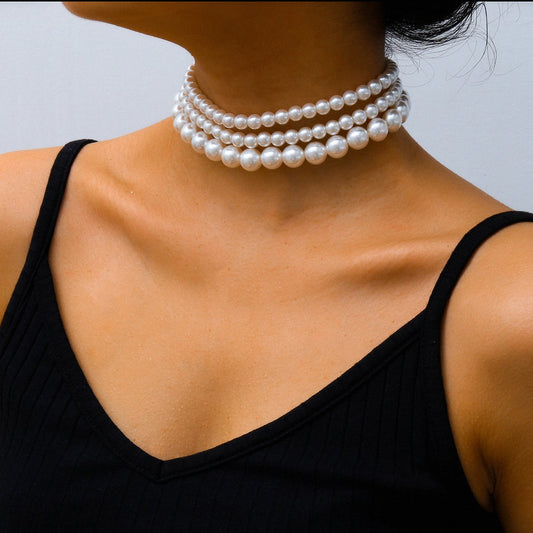 Fashion Jewelry Bohemian Multi-layer Necklace Necklace Popular Street Shooting Popular Pearl Necklace