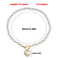 Jewelry Acrylic Pearl Beaded Necklace Love Pendant Necklace Women's Versatile Choker