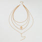 N9687 creative multi-layer necklace niche design simple necklace portrait pendant retro necklace female