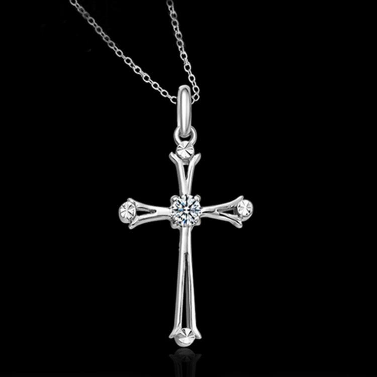 Jewelry Summer Cross Pendant Necklace Female Niche Design Sense Religious Belief Clavicle Chain Accessories